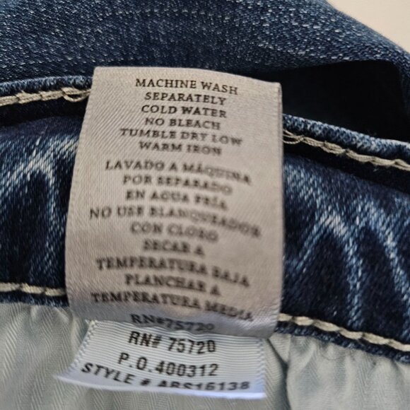 BKE Denim Men's Blue JAKE Straight Leg Denim Jeans Size 34R - Picture 9 of 13